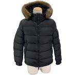 モンクレール MONCLER MARQUE ファー付ダウンジャケット D20914137825 ブラック ナイロン ダウンジャケット メンズ 中古