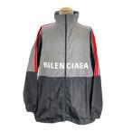 ショッピングバレンシアガ バレンシアガ BALENCIAGA フロントロゴナイロンジャケット 534317 グレー ナイロン ナイロンジャケット メンズ 中古