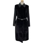フェンディ FENDI ミンクファーウールロングコート FNF52M ブラック ウール その他アウター レディース 中古