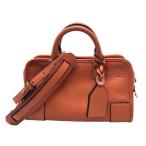 ショッピングLOEWE ロエベ LOEWE アマソナ23 A039N07X02 オレンジ ナッパカーフ ショルダーバッグ レディース 中古
