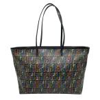 ショッピングフェンディ フェンディ FENDI ズッカ トートバッグ 8BH185 ブラック/マルチカラー PVC トートバッグ レディース 中古