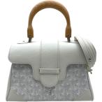 ショッピングゴヤール ゴヤール GOYARD サイゴンミニ ホワイト ゴヤールディンキャンバス ハンドバッグ レディース 中古