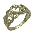 ティファニー TIFFANY＆CO トリプルラヴィングハートリング ゴールド 750 ジュエリー 中古