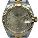ロレックス ROLEX デイトジャスト28 279173 ゴールド K18/SS 腕時計 レディース 中古