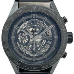 タグ・ホイヤー TAG HEUER CAR2A90 カレラ キャリバーホイヤー01 クロノグラフ グレー セラミック 腕時計 メンズ 中古