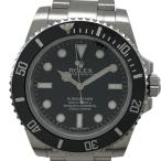 ロレックス ROLEX サブマリーナノンデイト 114060 ブラック SS 腕時計 メンズ 中古
