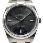 ロレックス ROLEX オイスターパーペチュアル 39 スレート 114300 スレート(ダークロジウム)  SS 腕時計 メンズ 中古