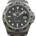 ロレックス ROLEX エクスプローラー2 216570 ブラック SS 腕時計 メンズ 中古
