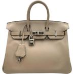 エルメス HERMES バーキン25 C刻印　(2018年製) トゥルティエールグレー　シルバー金具 スイフト ハンドバッグ レディース 中古