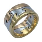 ジョージジェンセン フュージョンリング ゴールドxピンクゴールドxホワイトゴールド 750 ジュエリー 中古