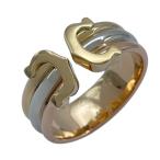 カルティエ Cartier 2Cリング ゴールドxピンクゴールドxホワイトゴールド 750 ジュエリー 中古