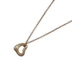 ティファニー TIFFANY＆CO オープンハートネックレス ピンクゴールド Au750 ジュエリー 中古