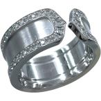 カルティエ Cartier C2リングLM ホワイトゴールド 750WG/ダイヤモンド  ジュエリー 中古