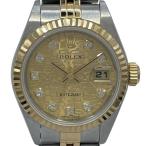 ロレックス ROLEX デイトジャスト ホリコン 79173G ゴールド K18/SS 腕時計 レディース 中古
