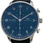 インターナショナルウォッチカンパニー IWC ポルトギーゼ クロノグラフ IW371491 ブルー SS 腕時計 メンズ 中古
