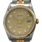 ロレックス ROLEX デイトジャスト ホリコン 16233G ゴールド K18/SS 腕時計 メンズ 中古