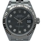 ロレックス ROLEX デイトジャスト28 ダークグレー 279174G ダークグレー WG/SS 腕時計 レディース 中古