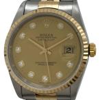 ロレックス ROLEX デイトジャスト 16233G ゴールド K18/SS 腕時計 メンズ 中古
