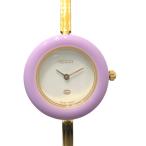 グッチ GUCCI チェンジベゼル 46338 ホワイト GP 腕時計 レディース 中古