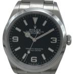 ロレックス ROLEX エクスプローラー36 124270 ブラック ステンレススチール 腕時計 メンズ 中古