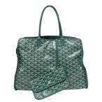 ショッピングゴヤール ゴヤール GOYARD アーディPM トートバッグ グリーン シルバー金具 ゴヤールディンキャンバス ボストンバッグ ユニセックス 中古