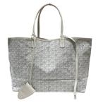 ショッピングゴヤール ゴヤール GOYARD サンルイPM ホワイト ゴヤールディンキャンバス トートバッグ ユニセックス 中古