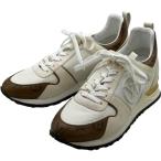 ルイ・ヴィトン LOUIS VUITTON ランアウェイ ローカットスニーカー アイボリー レザー スニーカー レディース 中古