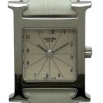 エルメス HERMES Hウォッチ HH1.210 アイボリー ステンレススチール 腕時計 レディース 中古