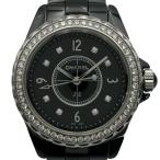 シャネル CHANEL J12 33MM H3108 ブラック セラミック/ステンレススチール 腕時計 レディース 中古