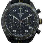 タグ・ホイヤー TAG HEUER カレラキャリバーホイヤー02 クロノグラフ ポルシェ CBN2A1H.FC6512 ブラック SS 腕時計 メンズ 中古
