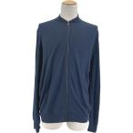 エルメス HERMES カシミヤジップアップカーディガン ブルー カシミヤ カーディガン メンズ 中古