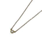 ティファニー TIFFANY＆CO バイザヤードネックレス ゴールド Au750/ダイヤモンド ジュエリー 中古