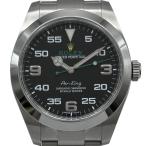 ロレックス ROLEX エアキング 116900 ブラック ステンレススチール 腕時計 メンズ 中古