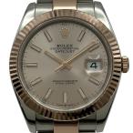 ロレックス ROLEX デイトジャスト41 126331 サンダスト ピンクゴールド/ステンレススチール 腕時計 メンズ 中古