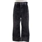 ショッピングロエベ ロエベ LOEWE ウォッシュド加工ベルベットデニムパンツ H526Y11W12 ブラック デニム デニムパンツ メンズ 中古