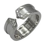 カルティエ Cartier C2ダイヤリング ホワイトゴールド 750 ジュエリー 中古