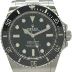 ロレックス ROLEX サブマリーナ ノンデイト 124060 ブラック ステンレススチール 腕時計 メンズ 中古