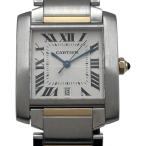 カルティエ Cartier タンク フランセーズ LM W51005Q4 シルバー ゴールド/ステンレススチール  腕時計 メンズ 中古