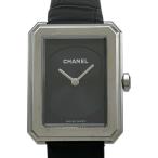 シャネル CHANEL ボーイフレンド H4876 ブラック ステンレススチール 腕時計 レディース 中古