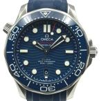 オメガ OMEGA シーマスター ダイバー300M コーアクシャル マスタークロノメーター 210.32.42.20.03.001 ブルー SS 腕時計 メンズ 中古