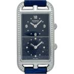 エルメス HERMES ナンタケット デュアルタイム NA3.230 ブルー ステンレススチール 腕時計 レディース 中古