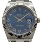 ロレックス ROLEX デイトジャスト 41 126334 ブライトブルー ホワイトゴールド/ステンレススチール 腕時計 メンズ 中古
