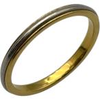 ティファニー TIFFANY＆CO ミルグレインリング ゴールド/シルバー AU750 Pt950 ジュエリー 中古