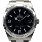 ロレックス ROLEX エクスプローラー36 124270 ブラック ステンレススチール 腕時計 メンズ 中古