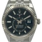 ロレックス ROLEX スカイドゥエラー 336934 ブラック ステンレススチール 腕時計 メンズ 中古