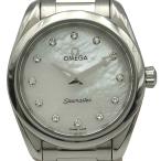 オメガ OMEGA シーマスター アクアテラ 150M 220.10.28.60.55.001 ホワイトシェル ステンレススチール 腕時計 レディース 中古
