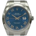 ロレックス ROLEX デイトジャスト41 126300 ブルー ステンレススチール 腕時計 メンズ 中古