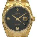 ロレックス ROLEX デイトジャスト36 116238 オニキス ゴールド 腕時計 メンズ 中古