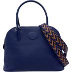 エルメス HERMES ボリード27 D刻 ブルーアンクル/シルバー金具 エプソン ショルダーバッグ レディース 中古