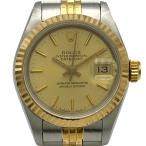 ロレックス ROLEX デイトジャスト 69173 シャンパンゴールド ゴールド/ステンレススチール 腕時計 レディース 中古